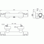 Ideal Standard Ceratherm T25 termostatinis dušo maišytuvas, matinė juoda