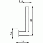 Ideal Standard IOM popieriaus laikiklis, matinė juoda