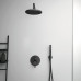 Ideal Standard 400 mm alkūnė iš sienos dušui, matinė juoda