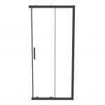 Ideal Standard CONNECT 2 dušo kabinos slankios durys (90 cm), aliuminio rėmas, matinė juoda (kaina už vienas duris)