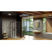 Dušo kabina, pusapvalė, stumdoma, keturių elementų | BLSRV2-80 juoda+ stiklasTransparent Dušo kabina, pusapvalė, stumdoma, keturių elementų | BLSRV2-80 juoda+ stiklasTransparent