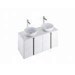 Spintelė po praustuvu SD Balance 600 | SD Balance 600 balta/grafito