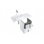 Spintelė po praustuvu SD Balance 600 | SD Balance 600 balta/grafito