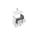 Spintelė po praustuvu SD Balance 600 | SD Balance 600 balta/balta