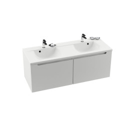 Spintelė po dviguba praustuve SD Classic 1300 | Praustuvo spintelė SD Classic 1300 balta/balta