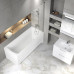 Akrilinė stačiakampė vonia Classic II Vonia Classic II 120x70 sniego baltumo