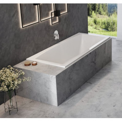 Akrilinė vonia Formy 02 Slim | Vonia FORMY 02 SLIM 180 x 80 sniego baltumo Akrilinė vonia Formy 02 Slim | Vonia FORMY 02 SLIM 180 x 80 sniego baltumo