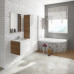 Akrilinė asimetrinė vonia Rosa II | Vonia Rosa II 160 x 105 L sniego baltumo