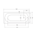Besco Intrica Slim 150x75, 160x75, 170x75 Besco Intrica Slim 150x75, 160x75, 170x75