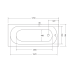 Besco Intrica Slim 150x75, 160x75, 170x75 Besco Intrica Slim 150x75, 160x75, 170x75