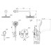 Potinkinė dušo sistema Ideal Standard Ceraflex chromas BC447AA Potinkinė dušo sistema Ideal Standard Ceraflex chromas BC447AA