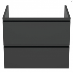 Ideal Standard Tesi praustuvas montuojamas ant spintelės 63 cm (625 x 450 x 165), matinė juoda