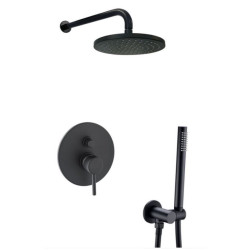 Potinkinė juoda matinė dušo sistema Paffoni Light Potinkinė juoda matinė dušo sistema Paffoni Light