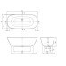 Villeroy & Boch Theano laisvai pastatoma Quaryl vonia 175x80 cm Villeroy & Boch Theano laisvai pastatoma Quaryl vonia 175x80 cm