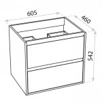 Spintele su praustuvu Minnesota 60 cm baltos sp.