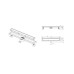 Linijinis latakas Lavita Plate 600 mm, chromo Linijinis latakas Lavita Plate 600 mm, chromo