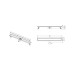 Linijinis latakas Lavita Plate 800 mm, chromo