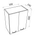 Pakabinama spintelė Lavita Basic Barato 50 cm, balta blizgi