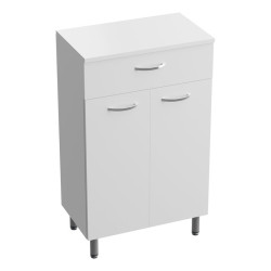 Pastatoma vonios komoda Lavita Basic Barato 50 cm, balta blizgi Pastatoma vonios komoda Lavita Basic Barato 50 cm, balta blizgi