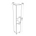Pastatoma aukšta spintelė Lavita Basic Barato 30 cm, balta blizgi