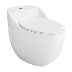 Pastatomas kompaktinis klozetas Lavita Silia Rim, baltas blizgus Pastatomas kompaktinis klozetas Lavita Silia Rim, baltas blizgus