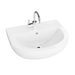 Pakabinamas praustuvas Lavita Bart 50 cm, baltas blizgus Pakabinamas praustuvas Lavita Bart 50 cm, baltas blizgus
