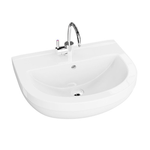 Pakabinamas praustuvas Lavita Bart 50 cm, baltas blizgus Pakabinamas praustuvas Lavita Bart 50 cm, baltas blizgus