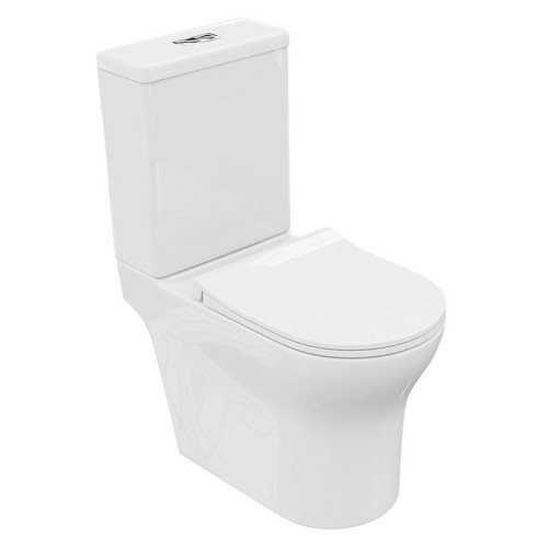 Kompaktinis klozetas Lavita Ecolet 3.0, baltas