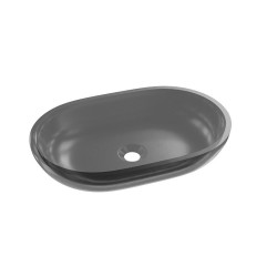 Praustuvas ant stalviršio Lavita Hera 575x365 mm, juodas matinis