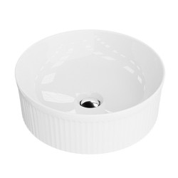 Praustuvas ant stalviršio Lavita Isla 360x360 mm, baltas blizgus
