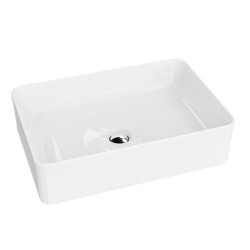Praustuvas ant stalviršio Lavita Vesi 500x340 mm, baltas blizgus Praustuvas ant stalviršio Lavita Vesi 500x340 mm, baltas blizgus