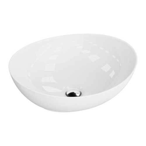 Praustuvas ant stalviršio Lavita Luna 410x330 mm, baltas blizgus Praustuvas ant stalviršio Lavita Luna 410x330 mm, baltas blizgus