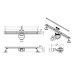 Linijinis latakas Lavita Linear Slim 600 mm, juodas matinis Linijinis latakas Lavita Linear Slim 600 mm, juodas matinis