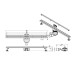 Linijinis latakas Lavita Linear Slim 800 mm, juodas matinis Linijinis latakas Lavita Linear Slim 800 mm, juodas matinis