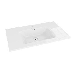 Baldinis praustuvas Lavita Linea 80 cm, baltas matinis Baldinis praustuvas Lavita Linea 80 cm, baltas matinis