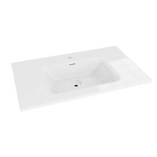 Baldinis praustuvas Lavita Linea 80 cm, baltas matinis Baldinis praustuvas Lavita Linea 80 cm, baltas matinis