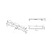 Linijinis latakas Lavita Plate 700 mm, juodas matinis Linijinis latakas Lavita Plate 700 mm, juodas matinis
