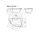 Vispool akmens masės vonia Marea 1736x1180 mm