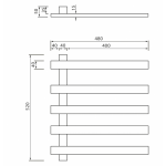 Elektrinis džiovintuvas ELCOR 480x520x50mm