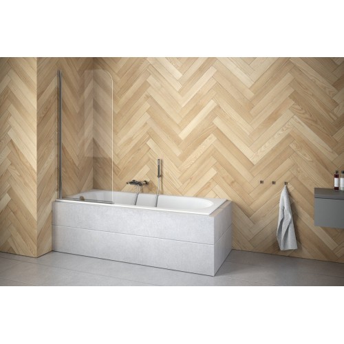 Vonios sienelė BESCO PRIME 1 skaidrus stiklas PNP-1S 70x140 cm