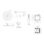 Potinkinė termostatinė dušo sistema Ideal Standard Ceratherm Navigo chromas