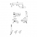 Nerūdijančio plieno spalvos potinkinė dušo sistema Paffoni Light