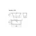 Vispool akmens masės vonia Nordica 1600x750mm ir 1700x750mm 