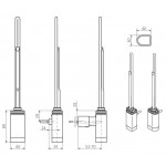 Terma ONE D kaitinimo elementas 200W/INOX