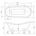 Besco Otylia 1600x770mm ir 1700x770mm vonia iš kompozicinės medžiagos