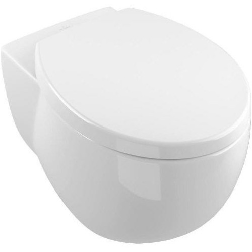Pakabinamas klozetas Villeroy & Boch Aveo New Generation su lėtai nusileidžiančiu dangčiu ir CeramicPlus danga