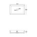 Pastatomas ant stalviršio praustuvas Alice Ceramica Lavabo Spy Rectangular 60x37