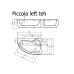Vispool akmens masės vonia Piccola 1575x950 mm Vispool akmens masės vonia Piccola 1575x950 mm
