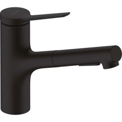 HANSGROHE Zesis M33 virtuvinis maišytuvas su ištraukiamu dušeliu juodos matinės spalvos 74800670 HANSGROHE Zesis M33 virtuvinis maišytuvas su ištraukiamu dušeliu juodos matinės spalvos 74800670