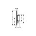 Potinkinė termostatinė dušo sistema HANSGROHE Pulsify S 260 mm, 1 jet, chromas